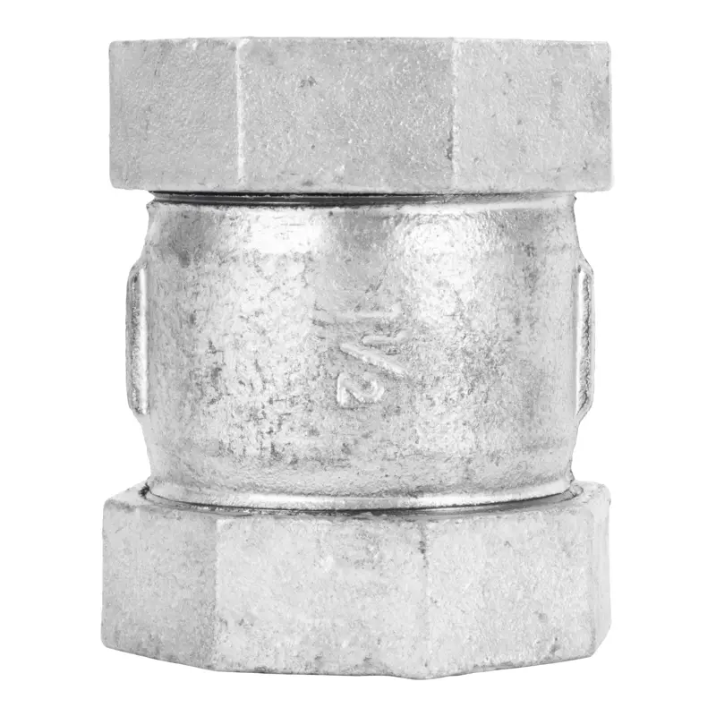 STZ Industries 1-1/2 in. Compression X 1-1/2 in. D Compression Galvanized Malleable Iron 3 in. L Cou - Open Box