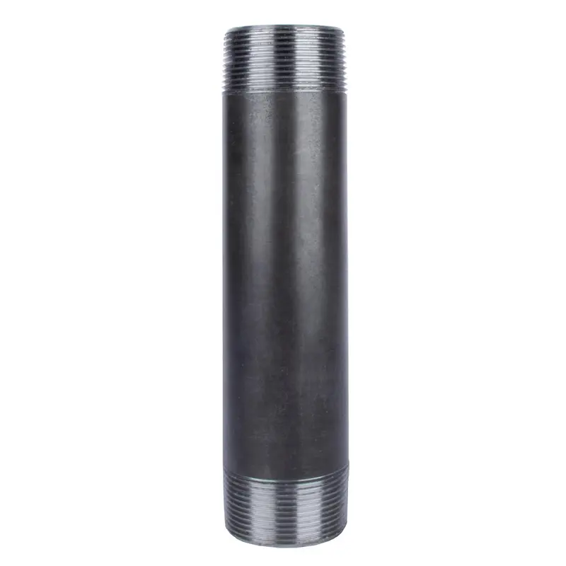 STZ Industries 1-1/2 in. MIP each X 1-1/2 in. D MIP Black Steel 10 in. L Nipple - Deal of The Week