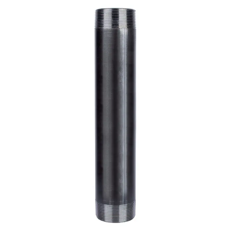 STZ Industries 2 in. MIP each X 2 in. D MIP Black Steel 12 in. L Nipple - Open Box