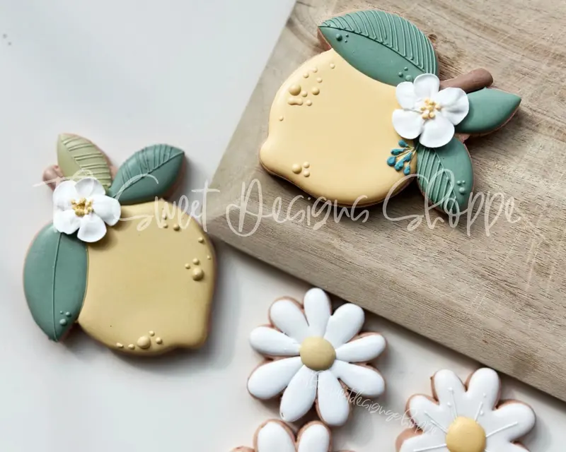 Summer Floral Lemon - Cookie Cutter