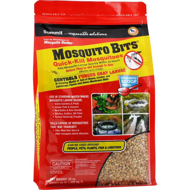 Summit Mosquito Bits Mosquito Larvae Control Granules 30 oz - Open Box