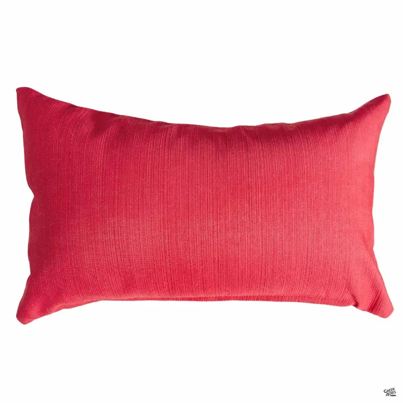 Sunbrella® Outdoor All-Weather Lumbar Pillow | Dupione Crimson