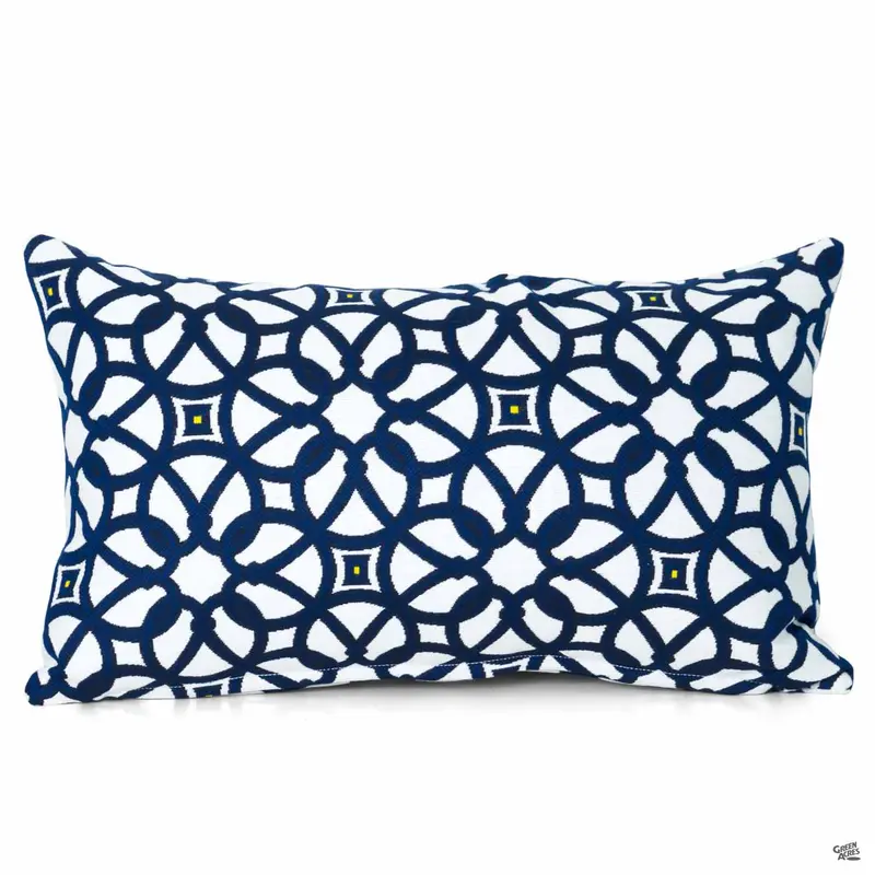 Sunbrella® Outdoor All-Weather Lumbar Pillow | Luxe Indigo