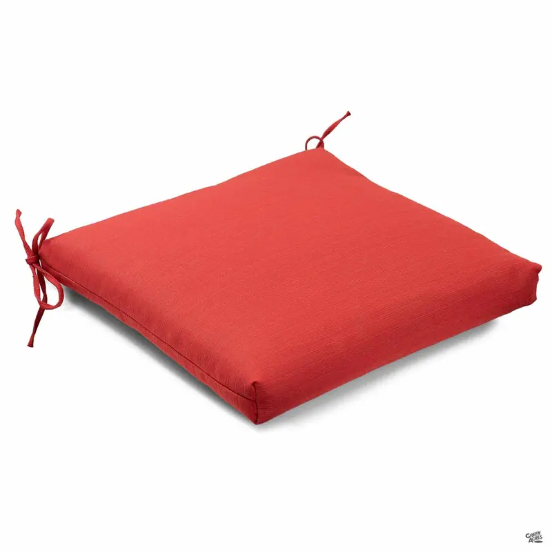Sunbrella® Outdoor All-Weather Seat Cushion | Dupione Crimson