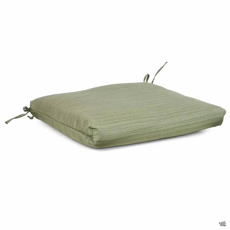 Sunbrella® Outdoor All-Weather Seat Cushion | Dupione Laurel