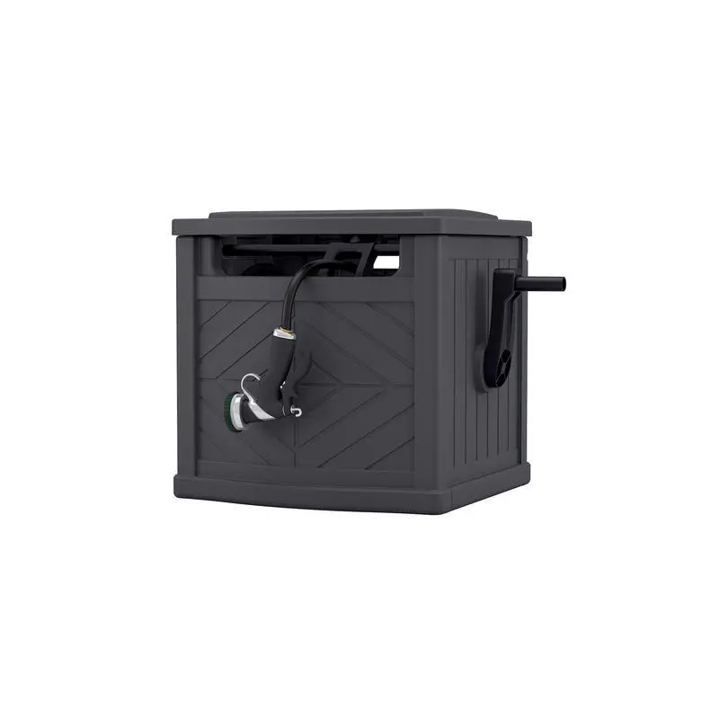 Suncast 150 ft. Gray Free Standing Hideaway Hose Reel - Open Box