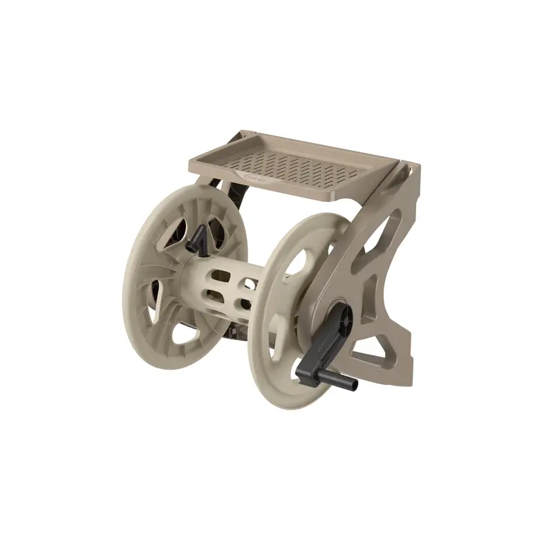 Suncast Hose Handler Taupe Resin Retractable Wall Mount Hose Reel 200 ft. Capacity - Open Box