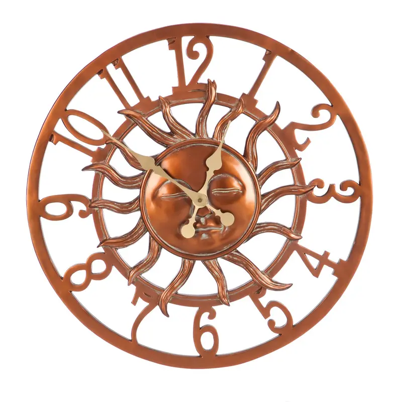 Sunface Outdoor Wall Clock,6cl10001