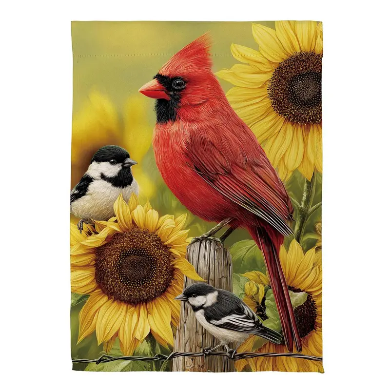 Sunflower Days Suede House Flag