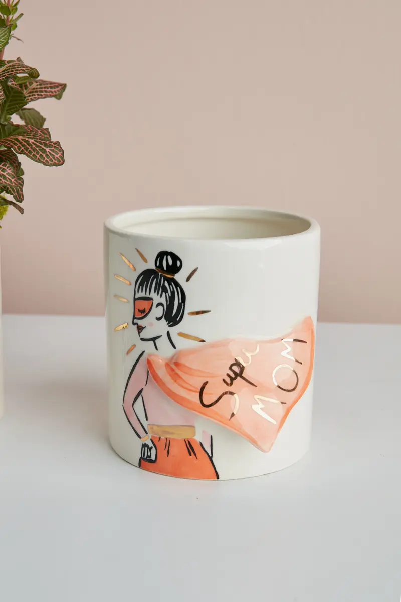 Super Mom Pot Set of 4 By Accent Decor