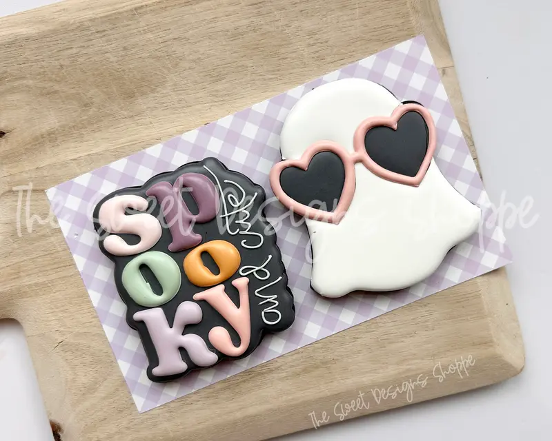 Swifty Ghost & Plaque Cookie Cutter Set - Set of 2 - Cookie Cutters