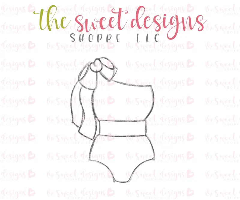 Swimsuit with Side Bow - Cookie Cutter