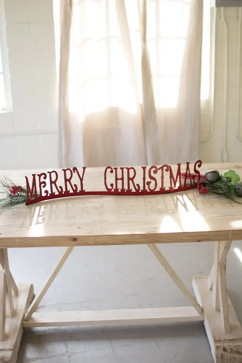 Tabletop Or Mantle Merry Christmas (Min 2) By Kalalou