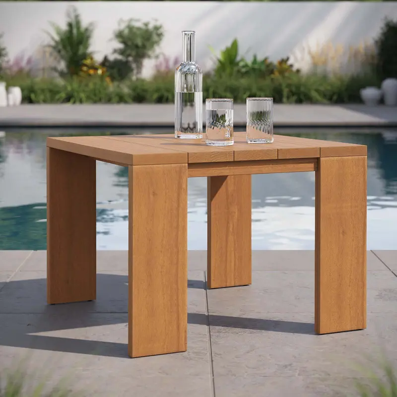 Tahoe Outdoor Patio Acacia Wood Side Table By Modway - EEI-6787