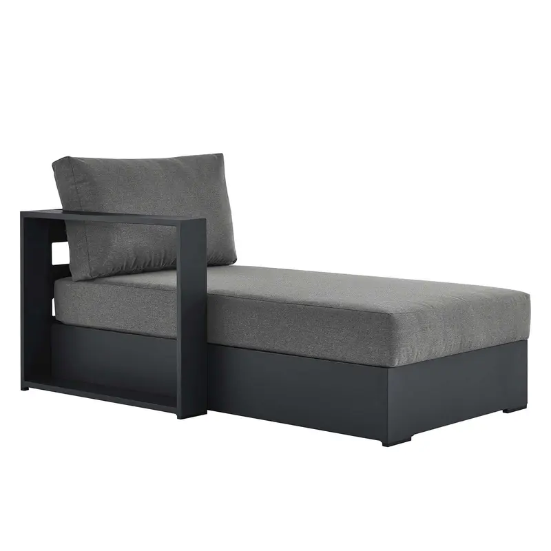 Tahoe Outdoor Patio Powder-Coated Aluminum Modular Left-Facing Chaise Lounge By Modway - EEI-6632