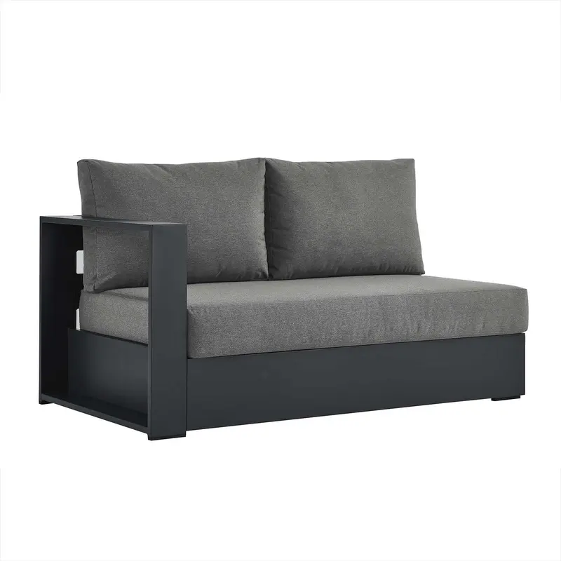 Tahoe Outdoor Patio Powder-Coated Aluminum Modular Left-Facing Loveseat By Modway - EEI-6629