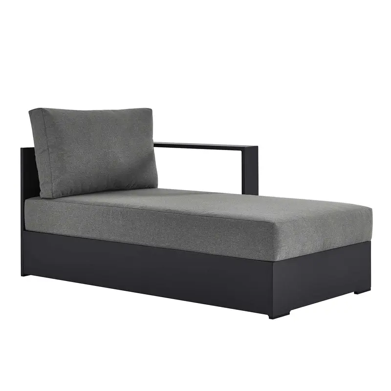 Tahoe Outdoor Patio Powder-Coated Aluminum Modular Right-Facing Chaise Lounge By Modway - EEI-6633