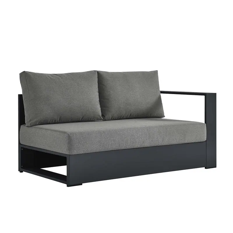 Tahoe Outdoor Patio Powder-Coated Aluminum Modular Right-Facing Loveseat By Modway - EEI-6630