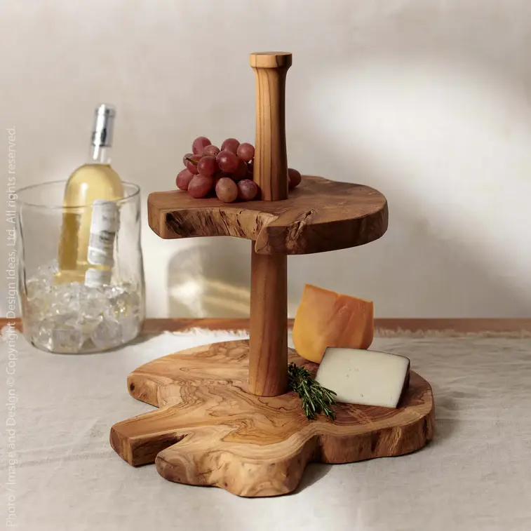 Takara Live Edge 2-Tier Riser By Texture Designideas