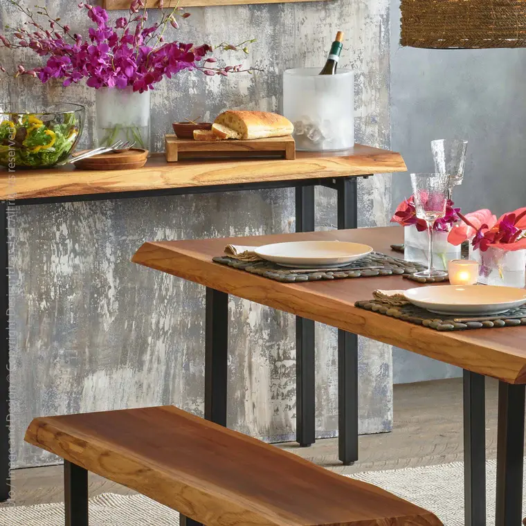 Takara Live Edge Console Table By Texture Designideas