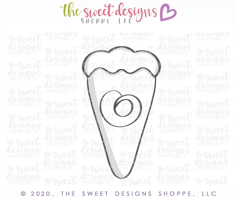 Tall Pie Slice - Cookie Cutter