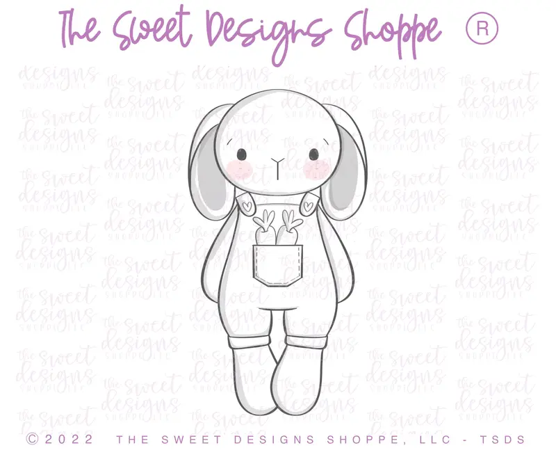 Tall Plush Bunny - Cookie Cutter