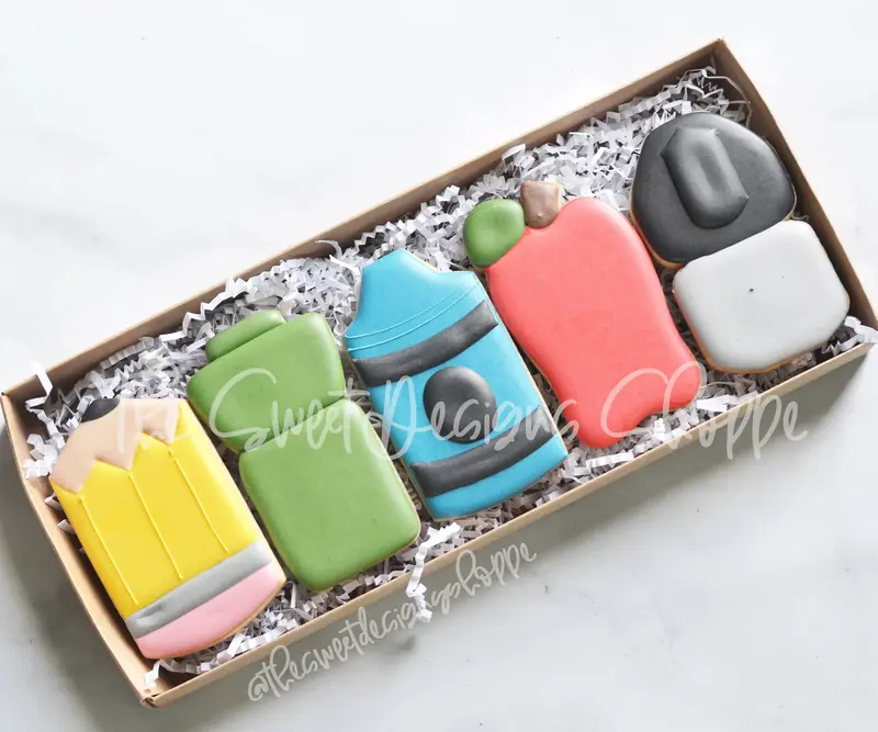 Tall School Set - Cookie Cutters - Set of 5