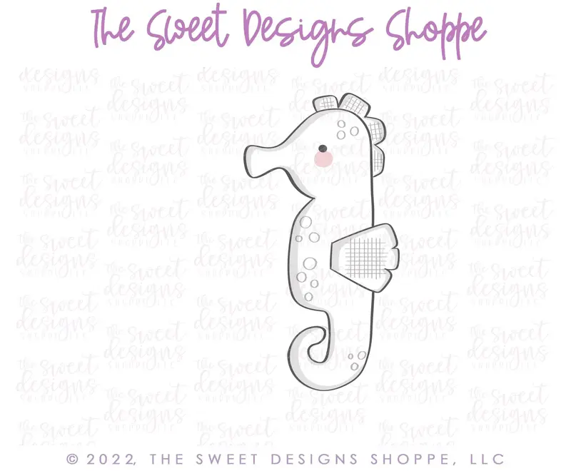 Tall Seahorse - Cookie Cutter