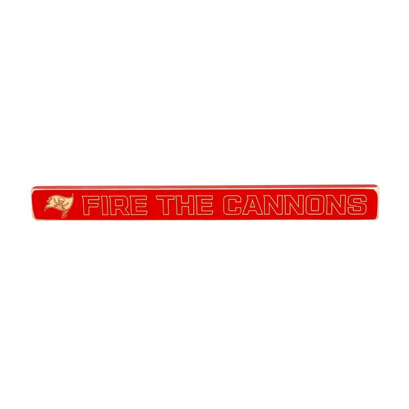 Tampa Bay Buccaneers Engraved Wood Sign, 1.5" x 18"