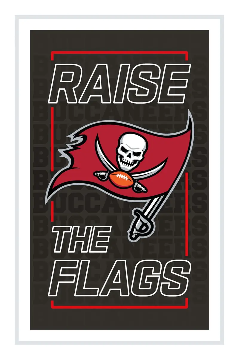 Tampa Bay Buccaneers NFL Football Rectangle Neolite LED Decor