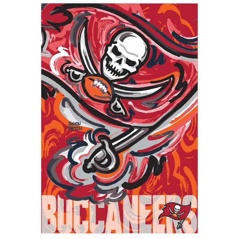Tampa Bay Buccaneers, Suede GDN, Justin Patten Logo,14s3829jpal