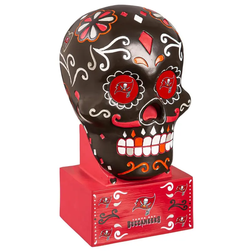 Tampa Bay Buccaneers, Sugar Skull Statue, Gray