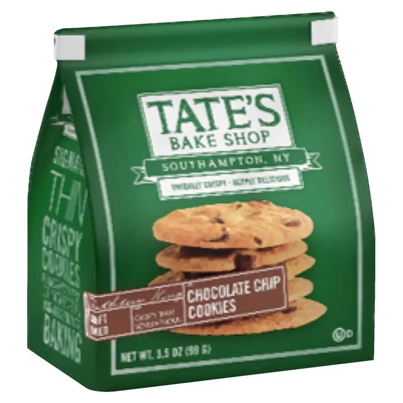 Tate's Bake Shop Chocolate Chip Cookies 3.5 oz Bagged (Pack of 12)