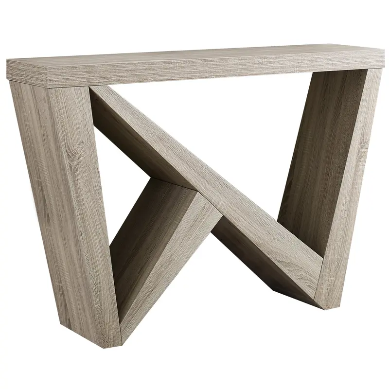 Taupe Abstract Console Table By Homeroots