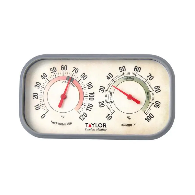 Taylor Comfort Monitor Humidity Meter/Thermometer Plastic 5.91 in. - Open Box