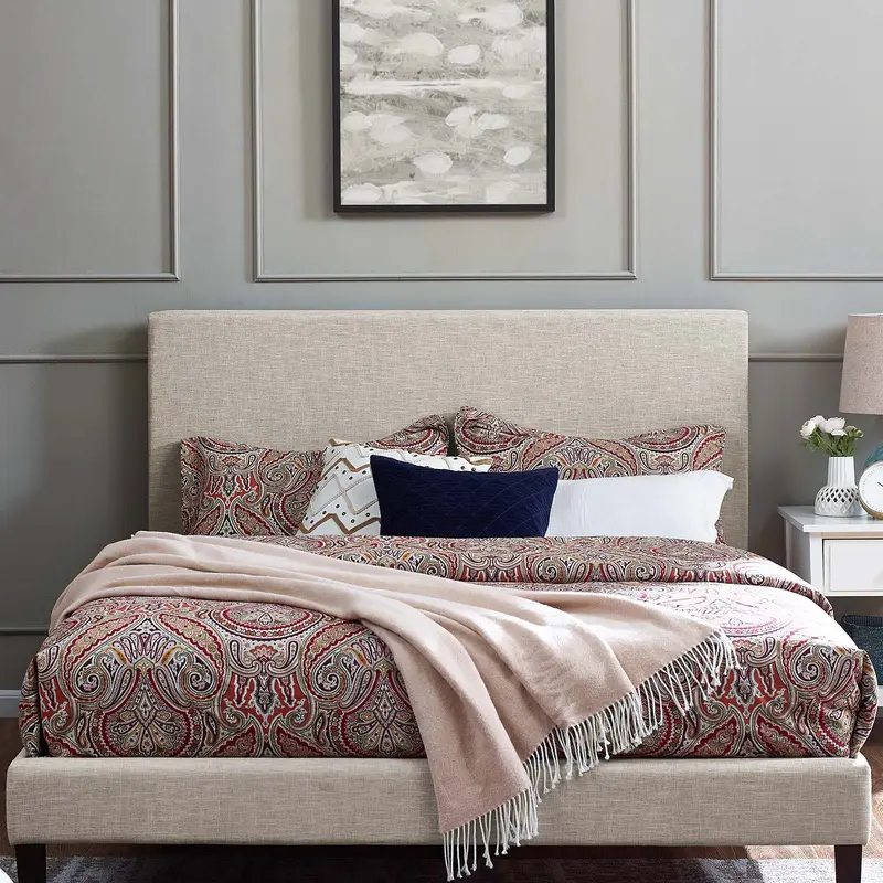 Taylor King and California King Upholstered Linen Fabric Headboard By Modway - MOD-5883