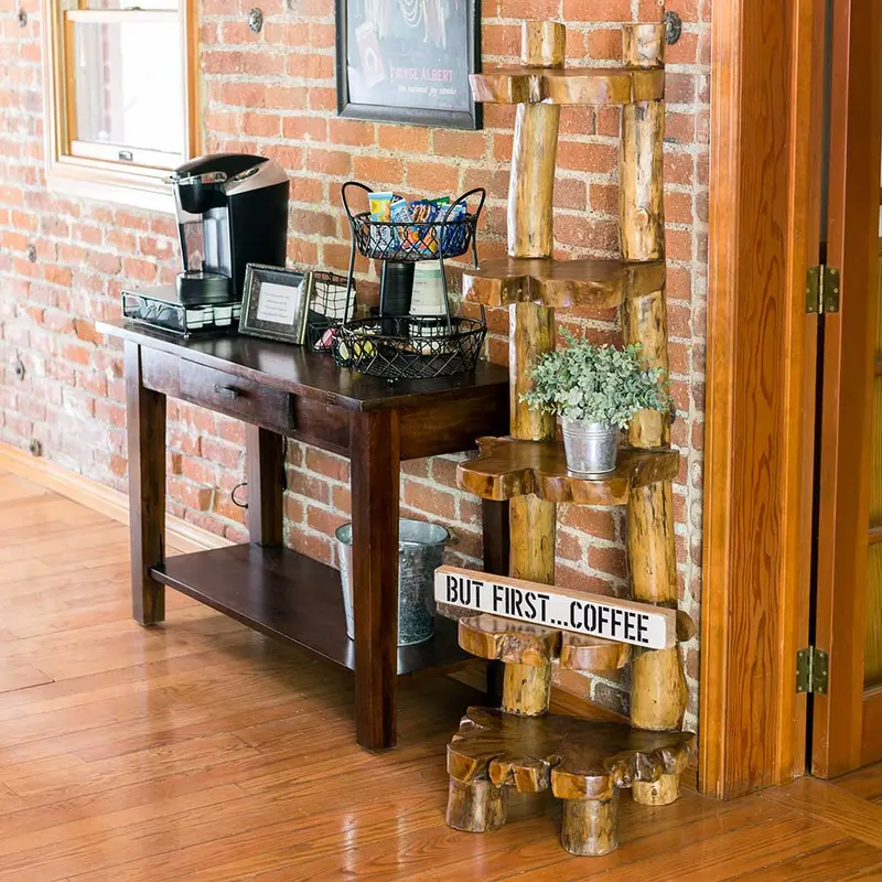 Teak 5-Tier Display Stand By Garden Age Supply