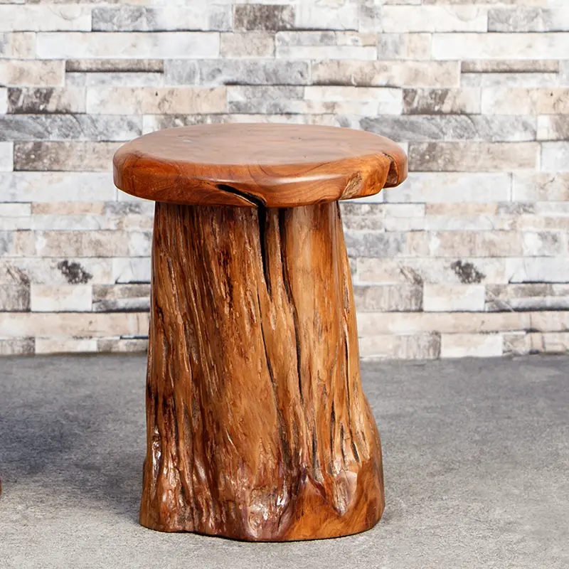 Teak Tea Stool Set of 2 By Garden Age Supply