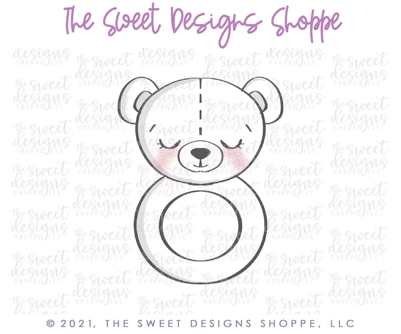 Teddy Bear Rattle - Cookie Cutter