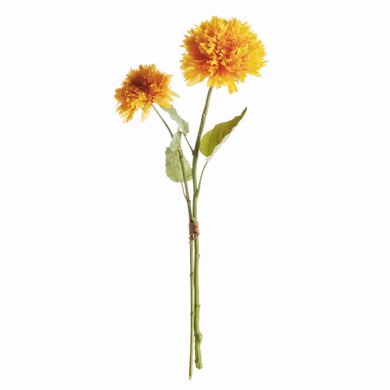 TEDDY BEAR SUNFLOWER STEMS 27", BUNDLE OF 2