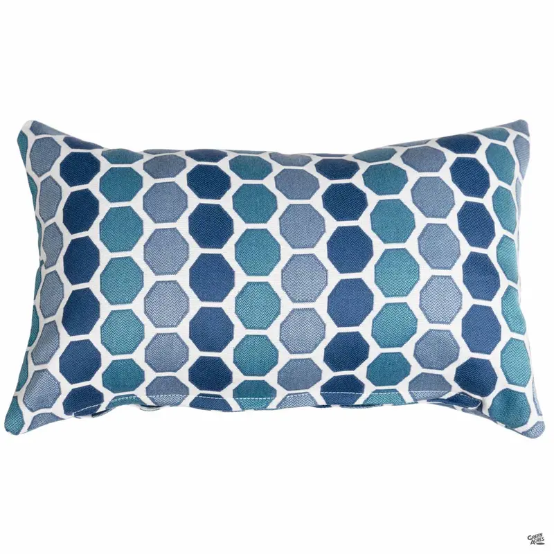 Tempotest® Outdoor All-Weather Lumbar Pillow | Murano Blues
