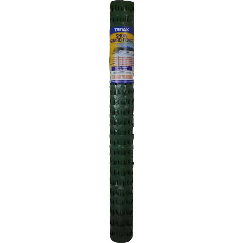Tenax Snow Guard Green 4 ft x 100 ft | Durable Snow Fence for Driveways, Parking Lots & Industrial Areas