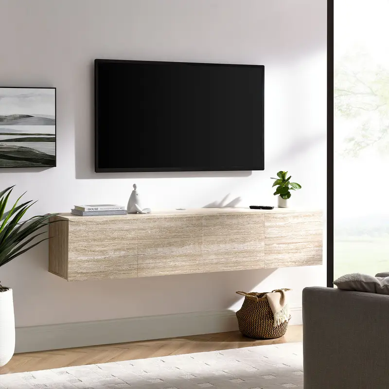 Terra 71" Wall-Mounted TV Stand by Modway