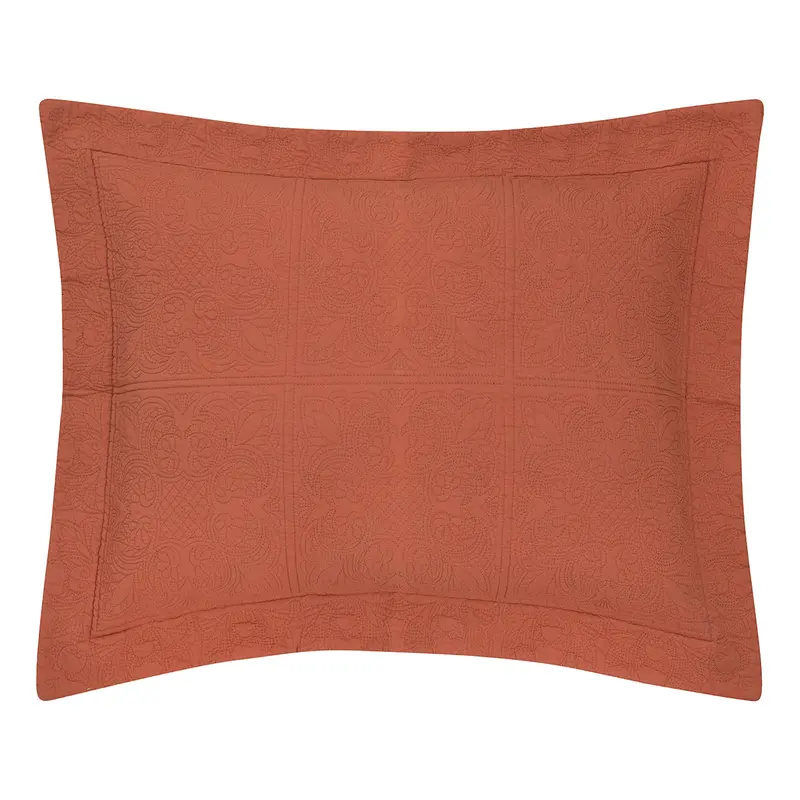 Terra Cotta Matelasse Std Sham