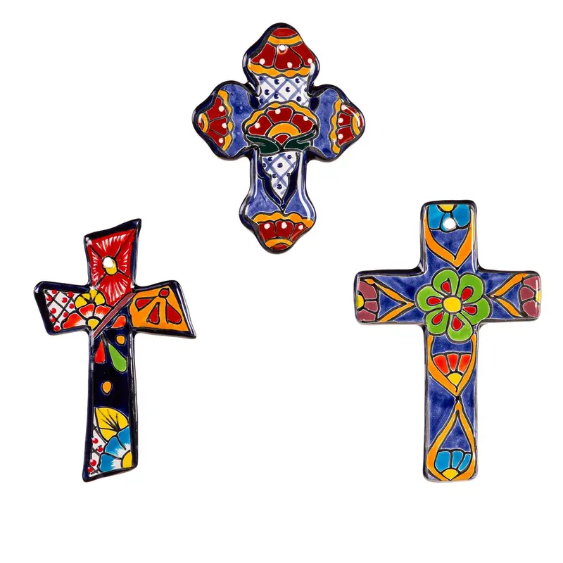 Terracotta Cross Wall Art