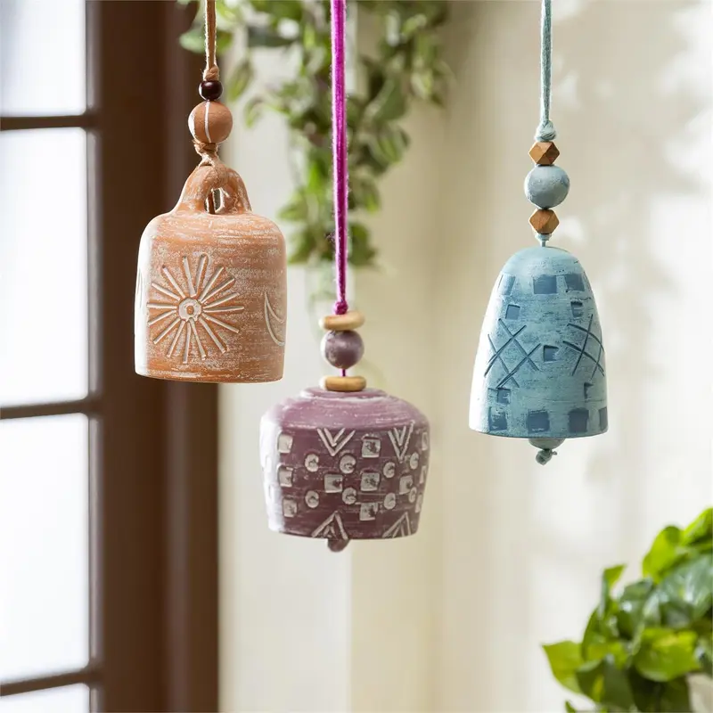 Terracotta Hanging Garden Bell