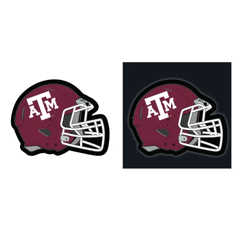 Texas A&M College Helmet Edgelite LED Decor