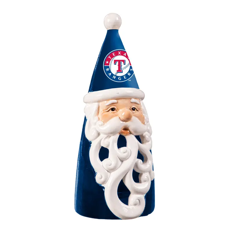 Texas Rangers Santa LED Statuary, 8"