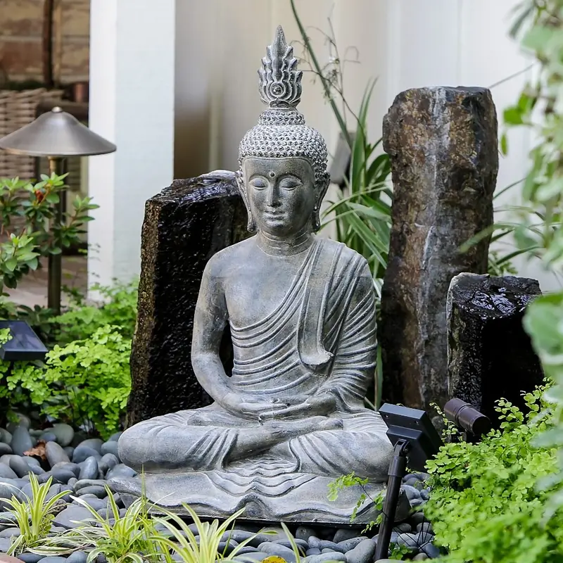 Thai Sitting Buddha Statue By Garden Age Supply