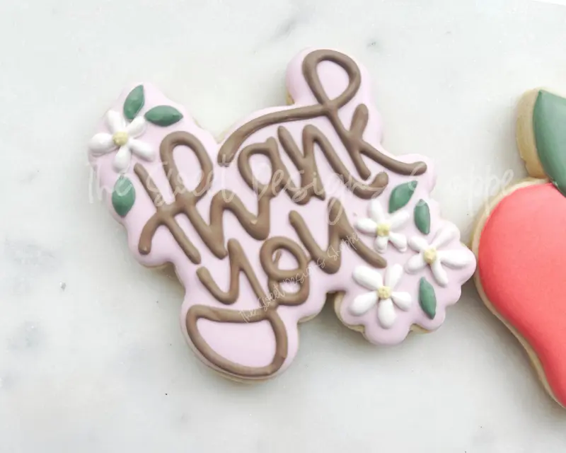 Thank You Daisy Plaque - Cookie Cutter